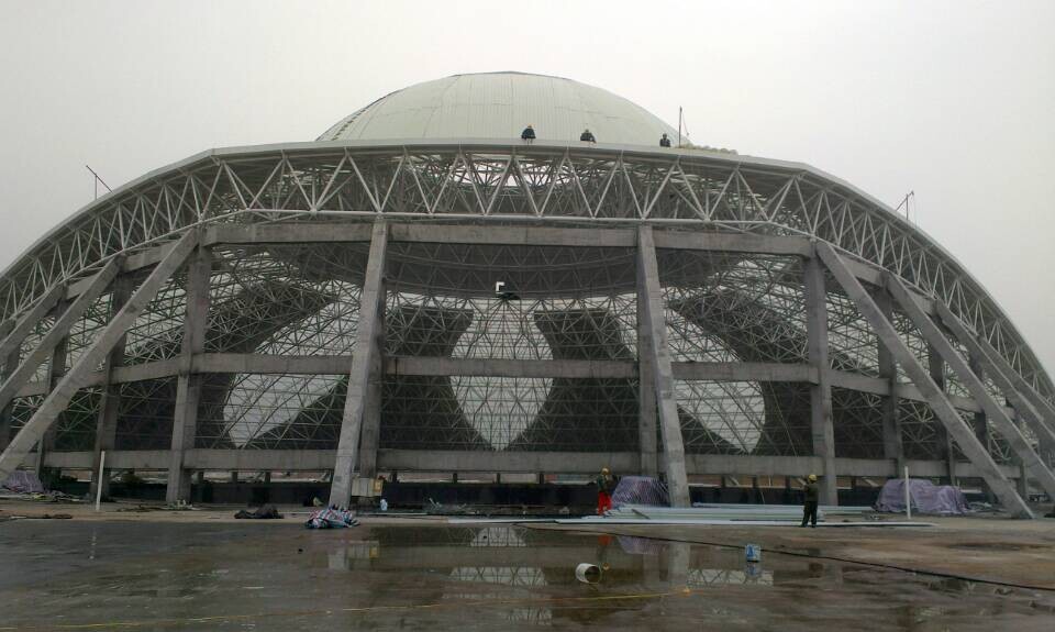 绥芬河温泉馆网架工程